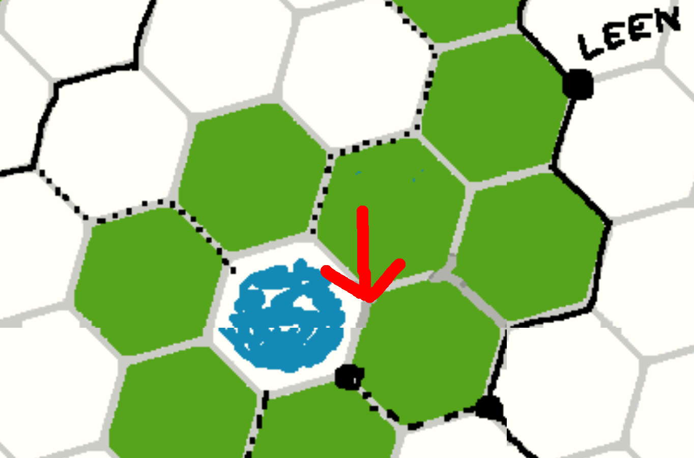 We're a little bit southwest of Leen