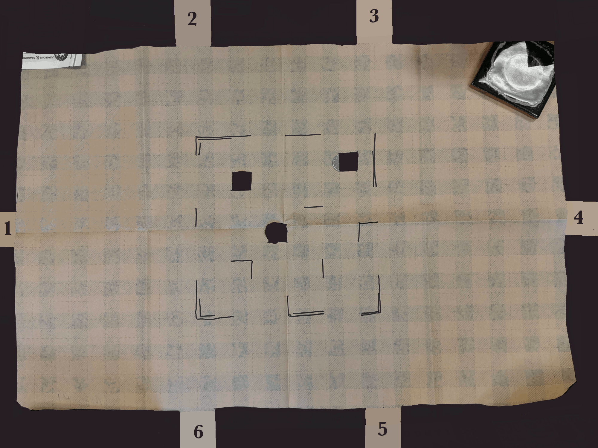 a map of the second floor.